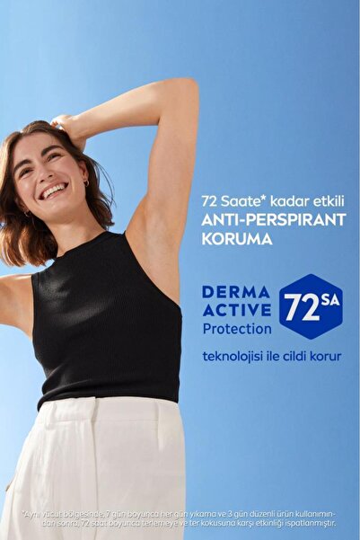 NIVEA Kadın Roll-on Deodorant Black&white Invisible Clear 50ml, 72 Saat Anti-perspirant, X2 Adet