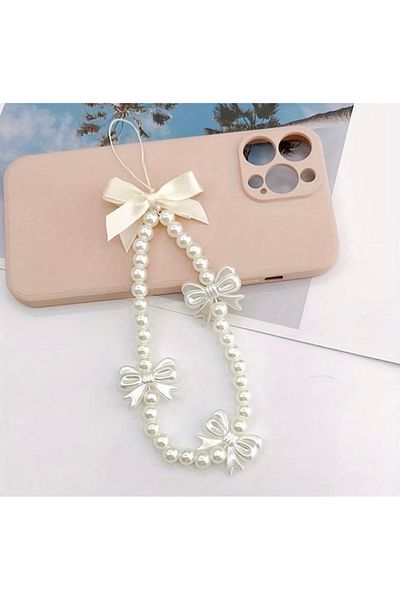 Pinky Lady Coquette Ribbon Phone Charm