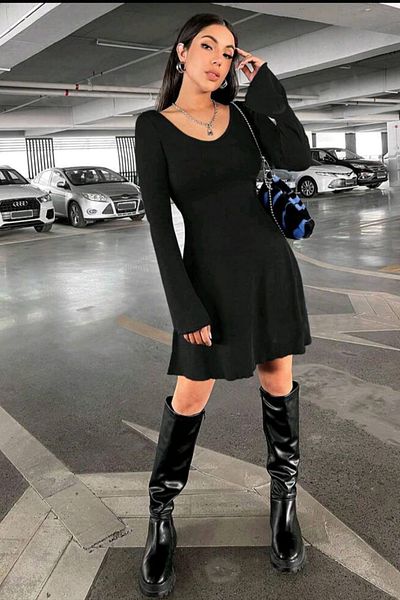 missamour ROCHIE DE FEMEI, cu decolteu în V, cu cusături, cu cusături