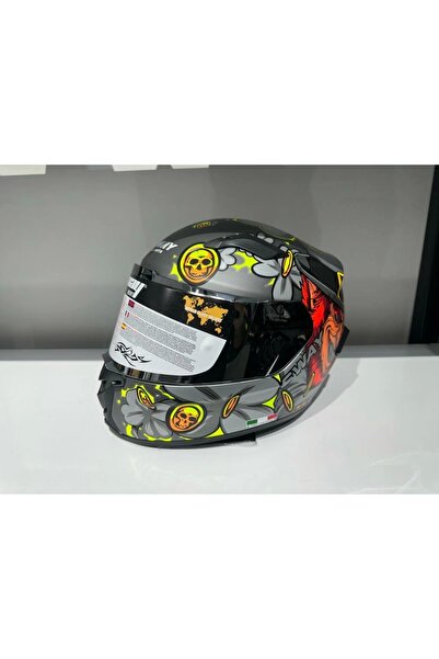 Sway KASK SW 820 BADBOY FULL FACE GÜMÜŞ VİZÖR