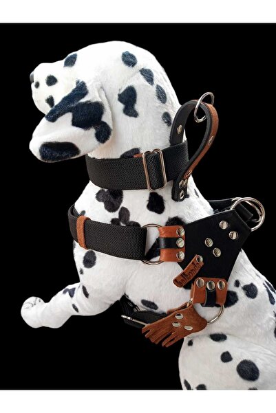 balkonda Köpek Göğüs Boyun Tasmalı Set Büyük Irk Göğüs:60-100cm Boyun:30-60cm/30-60kg Dog Harnes Tb5-21
