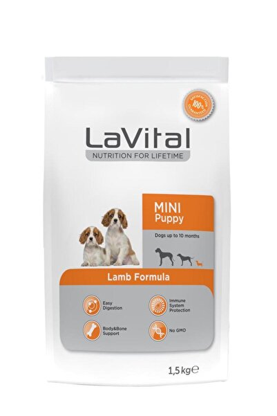 LaVital Lavital Mini Puppy Kuzu Etli Küçük Irk Yavru Köpek Maması 1.5 Kg - Pe...