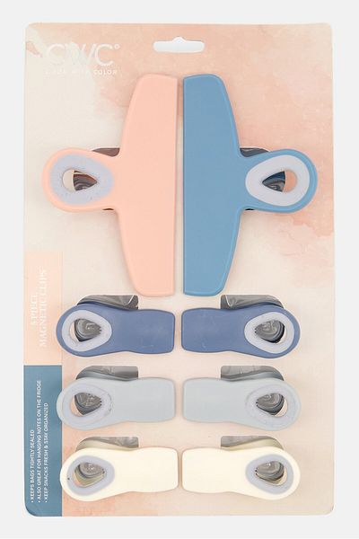 Cook With Color 8 Piece Magnetic Clips, Pink