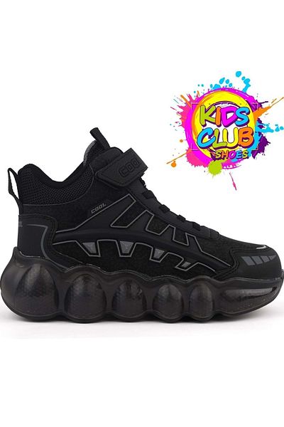 KOCAMANLAR Cool Fred Uzun-25 Bosst - Ορθοπεδικά Unisex Παιδικά Μποτάκια, ΜΑΥΡΟ