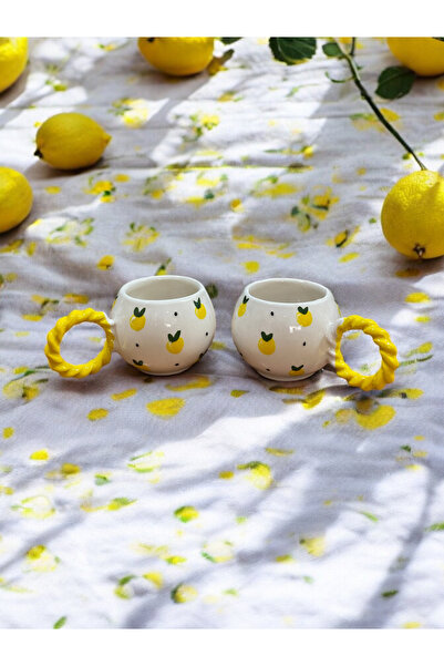 SeraCEY 2 ‘ li Baloncuk Örgü Kulp Özel Kabartmalı Baby Limon Desenli El Yapım...