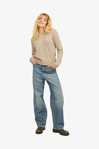 JJXX Jxevi Women's Beige Sweatshirt 12261550 -Peyote