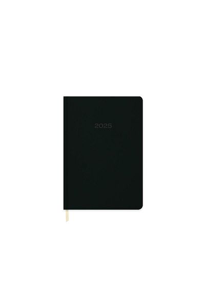 KESKİN COLOR 2025-14*20 Черен кожен термо дневник - за ежедневна употреба