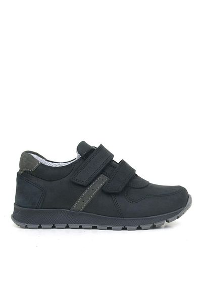 Rakerplus Pantofi de școală sport pentru copii din piele naturală cu velcro