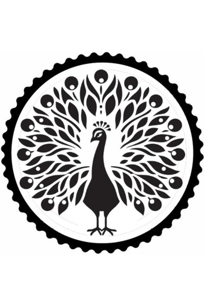 Generic Brand Peacock Design 2Nd Model Sticker 10 X 10 cm