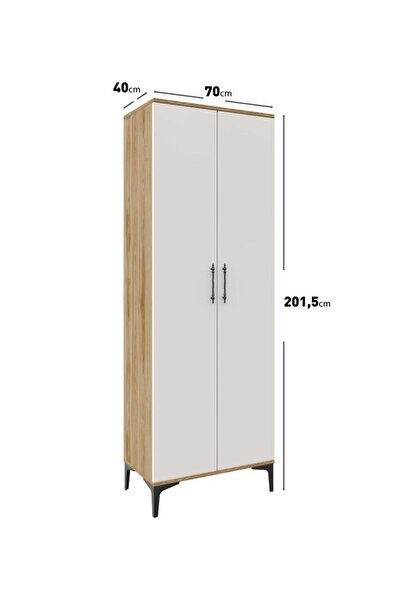mapahomeliving Plain Metal Ayak Metal Kulp Pla2200 Ayakkabılık Mutfak Dolabı Banyo Dolabı Balkon Dolabı Kiler Dolab