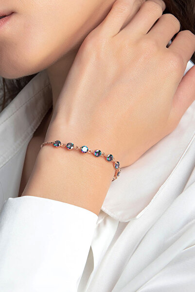 Else Silver Mistik Topaz Taşlı Gümüş Bileklik