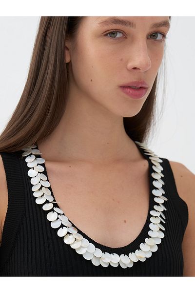 Nocturne Bead Detailed Mother of Pearl Knitwear