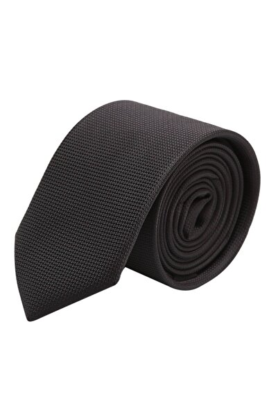 Esgue Σετ δώρου για άντρες με μαύρο λεπτό μαντήλι & χρυσό χρώμα Lily Flower Brooch