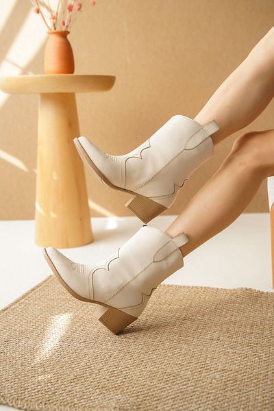 GOFFSHOES Γυναικείες μπότες Cowboy Lover Skin Color