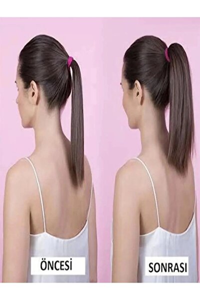 NİLZ Black Cool Hair Ponytail Hair Making Apparatus 3 Pieces Rubber Buckle Set