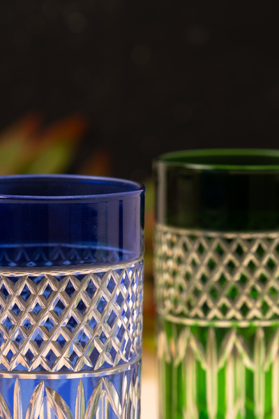 MEST 6-Color 295 Cc Special Cut Coffee Water Cup Set - Green, Blue, Pink, Red, Purple, Yellow