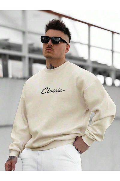 FAVORİST Φούτερ CLASSIC SLOGAN Oversize Crew Neck