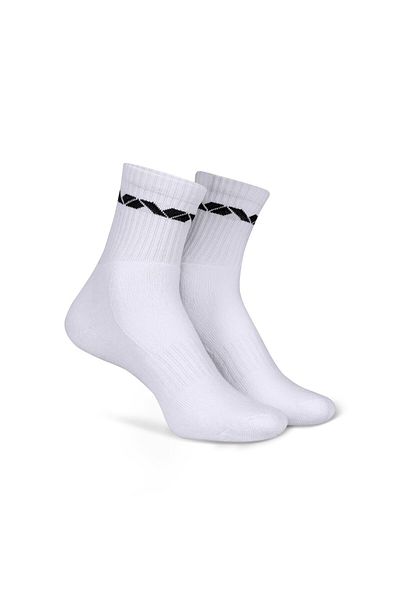 Nivia Grip Mid Calf Sports Socks (White)  | Cotton | Light Weight | Comfortable | Stylish | Casual