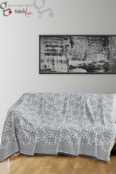 Fabric Box Daisy Cotton Sofa Cover Sofa Bed Couch Cover 170 X 220 Cm Double Sided Non-Slip Anti-Sweat