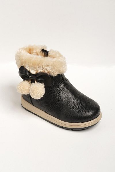Oksit Rmd Tasseled Furry Girl's Baby Boots