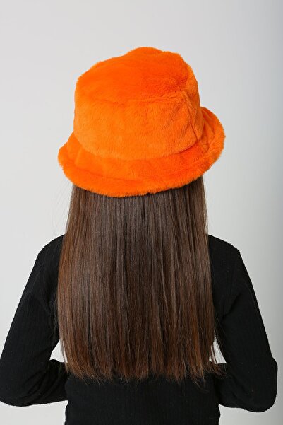 REMSA Orange Children's Plush Bucket Hat - Rkş-Ç-01