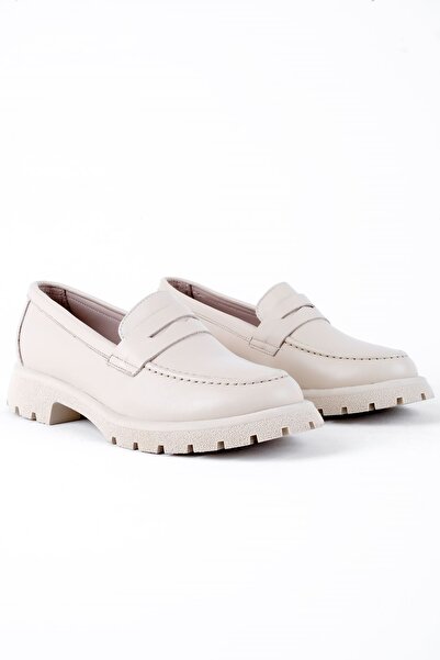 MY DERİ Divy Kadın Hakiki Deri Loafer Ayakkabı 3497