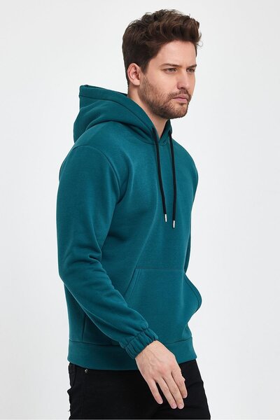 yakamor Ανδρικό φούτερ με κουκούλα με ελαστικό μανίκι