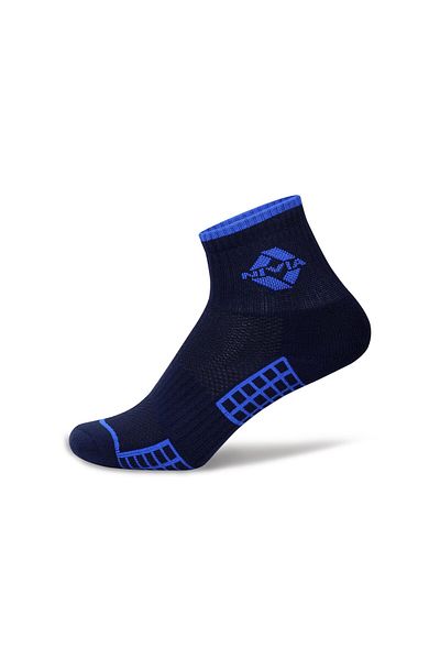 Nivia Cube Sports Socks Ankle (Navy)  | Cotton | Light Weight | Comfortable | Stylish | Casual