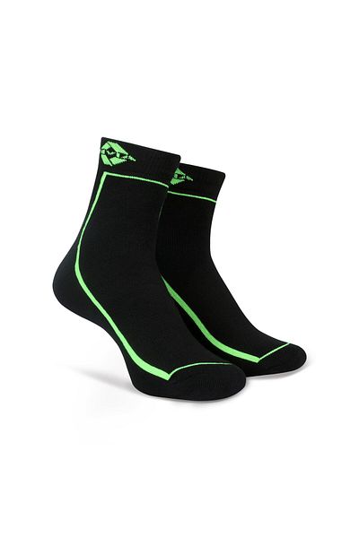Nivia Stripes Sports Socks High Ankle Ankle (Black/Green)  | Cotton | Light Weight | Comfortable