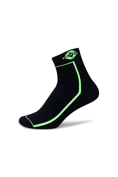Nivia Stripes Sports Socks High Ankle Ankle (Black/Green)  | Cotton | Light Weight | Comfortable