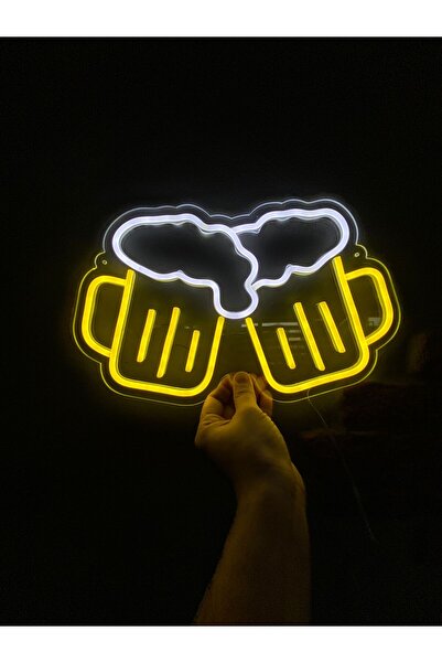 Neonite 'CHEERS' Işıklı Neon Led Dekoratif Duvar Yazısı Tabelası (40X25CM)
