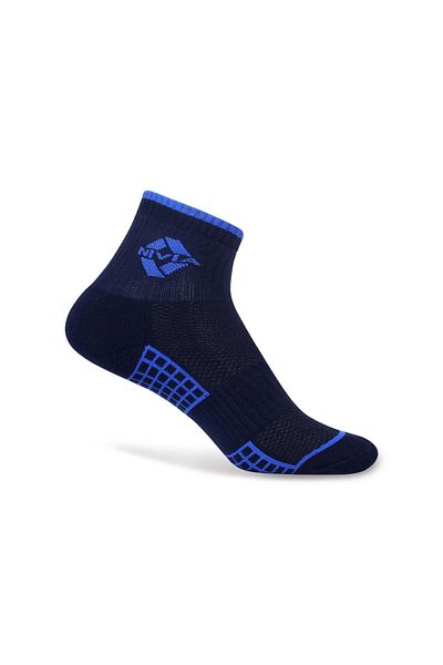 Nivia Cube Sports Socks Ankle (Navy)  | Cotton | Light Weight | Comfortable | Stylish | Casual