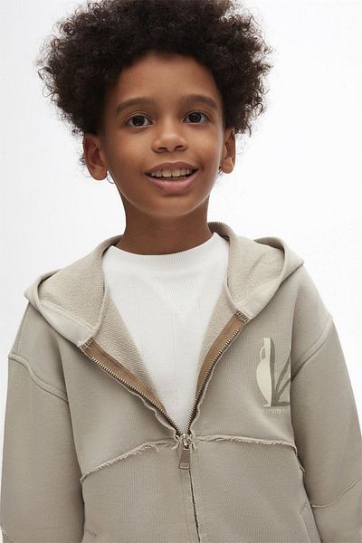 nk kids Сиво унисекс яке с качулка - 47309