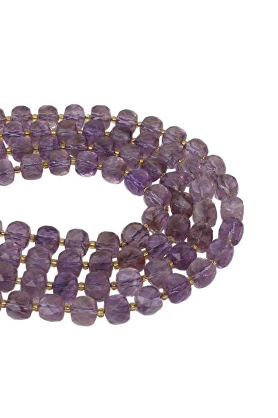 Dünya Doğal Taş Аметистов камък 8X8 мм - стилен и удобен дизайн