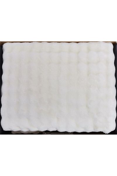 Özdilek Ecru Colored Blanket Fluffy Single Fabric