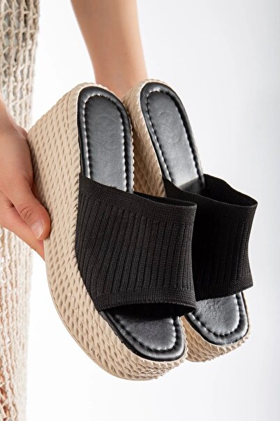 GULT Жіночі в'язані капці - дизайн на танкетці