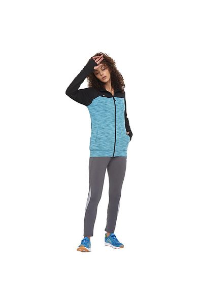 Nivia Neo-6 Womens Jacket (Turquoise Blue/Black, M) | Good for Cold Winter Weather | For Riding