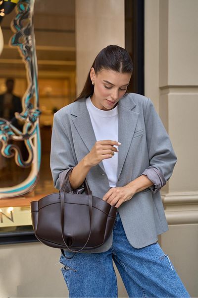 Madamra Brauner Shopper für Damen – Hand- und Umhängetasche Bolso