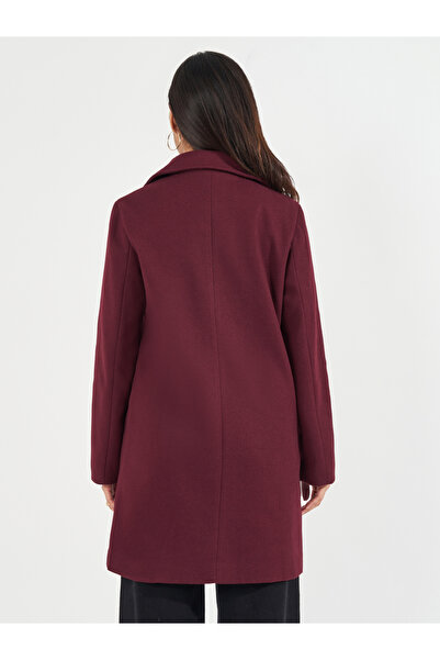 Styli Regular Fit Longline Double Breasted Wool Like Coat