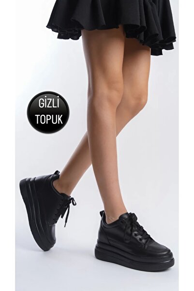 GULT Crne ženske sportske cipele sa skrivenom petom