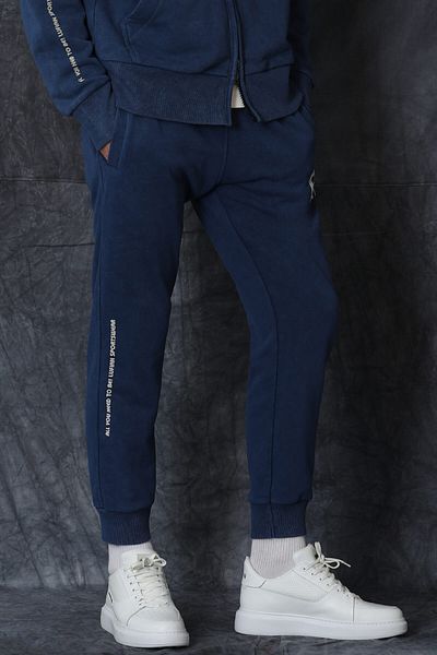 Lufian Leon-Trainingsanzug-Oberteil, hellmarineblau