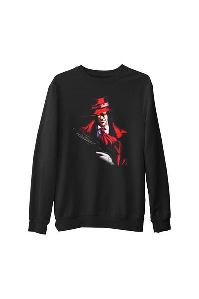 Lord T-Shirt Hellsing - Alucard Black Men's Thick Sweatshirt