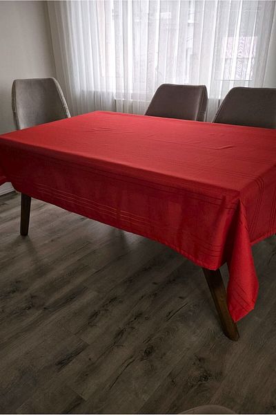 ZESA HOME Colber Stripe Detailed Tablecloth 160x100...160x280