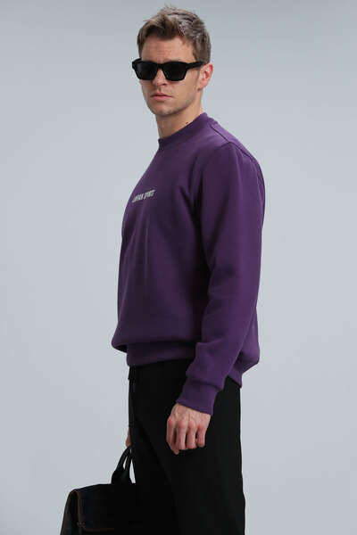 Lufian Star Men's Sweatshirt Plum