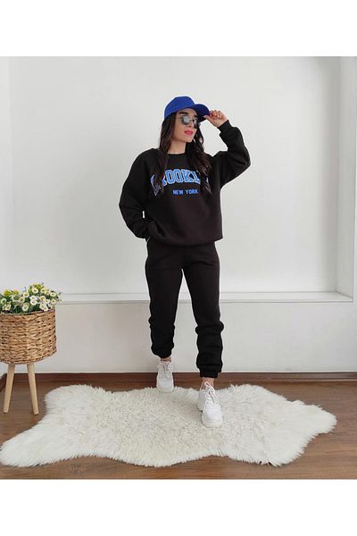 6 butik altı üstü butik Σετ αθλητικών φόρμας Brooklyn Print
