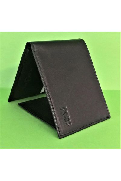 Praff 972020-009 Мъжки малък хоризонтален портфейл от естествена кожа