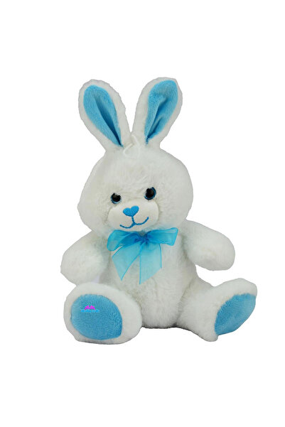 hediyecik Peluş Oyuncak Sevimli Mavi Neon Tavşan 30 Cm