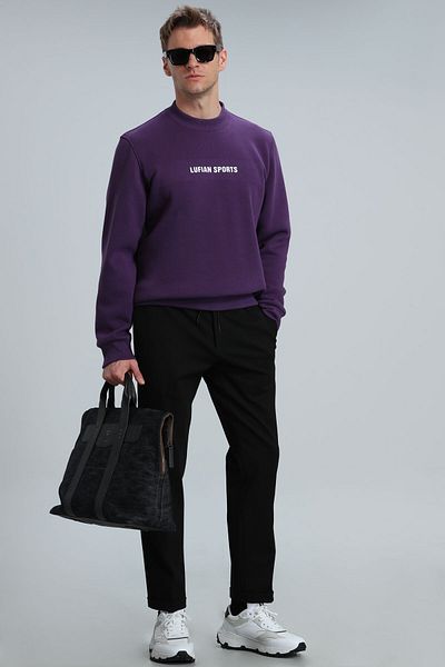 Lufian Star Men's Sweatshirt Plum