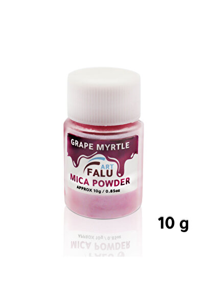 Falu Art مسحوق الميكا 10 جرام للراتنج والشموع والصابون - نبات الآس