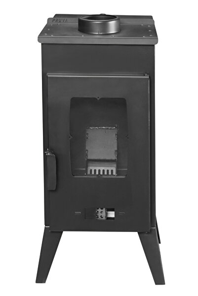 Genel Markalar Geniş Camlı Pelet Şömine Sobası - 5 kW, Ayarlanabilir Isı Teknolojisi
